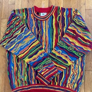 Vintage authentic rainbow/multicolor Coogi Australia sweater men’s size XL